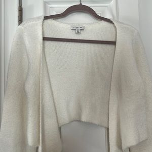 Topshop Fuzzy Wrap Top